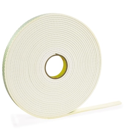 Pinpoint 1 in. x 5 yards 4466 Double Sided Foam Tape, White PI2099352